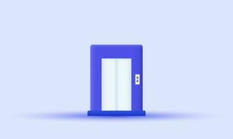 unique purple elevator vector icon 3d  symbols isolated on background