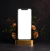 mobile phone mockup design template, generative ai png