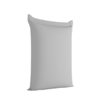 sand bag or white plastic canvas sack for rice or agriculture product isolated 3d illustration png