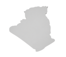 Algerije 3d topografisch kaart aardrijkskunde cartografie en topologie 3d illustratie png