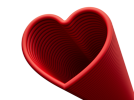 cuore icona lineare cuori astratto illustrazione 3d png