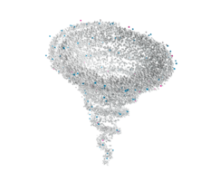 Waschmittelpulver, das sich in der Luft bewegt, Bewegungsunschärfe, Wäsche waschen. Wäschekonzept 3D-Darstellung png