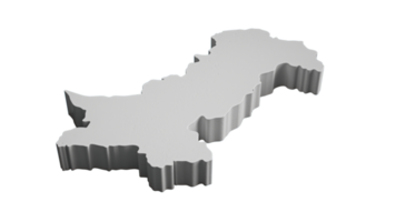 Pakistán 3d topográfico mapa geografía cartografía y topología 3d ilustración png