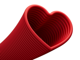 cuore icona lineare cuori astratto illustrazione 3d png