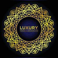 Luxury Mandala Background Design With Golden Arabic Islamic East Style vector