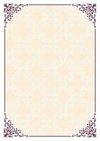 Vector frame with beautiful corners and ornament