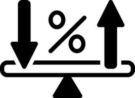 solid icon for rate vector