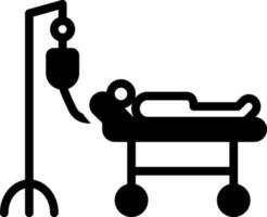 solid icon for illness vector