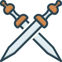 color icon for war vector
