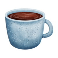 acuarela café taza en transparente antecedentes png