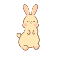 Cute rabbit character png