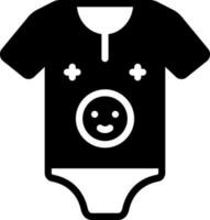 solid icon for onesie vector