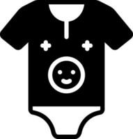 solid icon for onesie vector