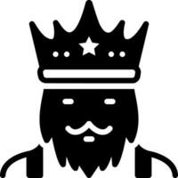 solid icon for king vector