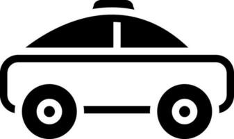 solid icon for taxi vector