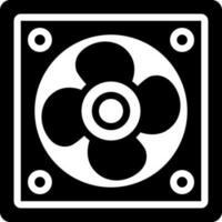 solid icon for fan vector