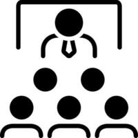 solid icon for teaching vector