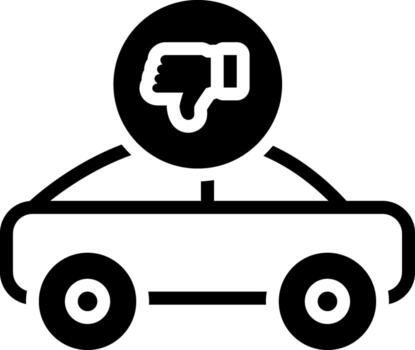 sólido icono para improbable vector