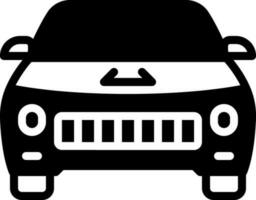 solid icon for vehicle vector