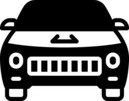 solid icon for vehicle vector