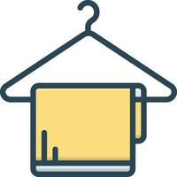 color icon for hanger vector