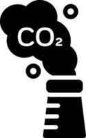 solid icon for carbon vector