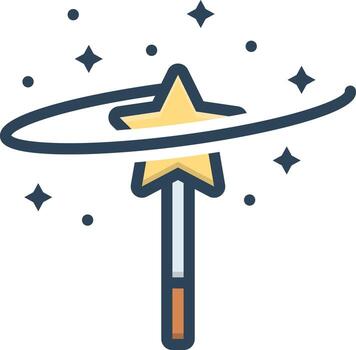 solid icon for effect vector