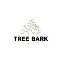 Tree Bark Logo, Wood Tree Simple Texture Vector Design, Symbol Illustration