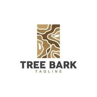 árbol ladrar logo, madera árbol sencillo textura vector diseño, símbolo ilustración