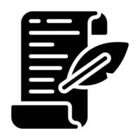 Literature glyph icon vector