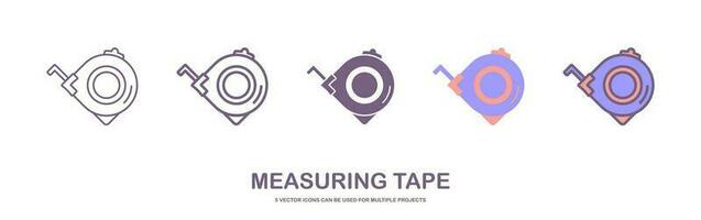 measuring tape tool icon image. vector illustration.