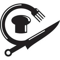 logo image for a restaurant or chef vector