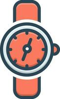 color icon for watch vector