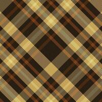 Tartan or plaid vintage color pattern. vector