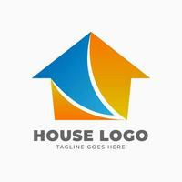 modern house vector logo design