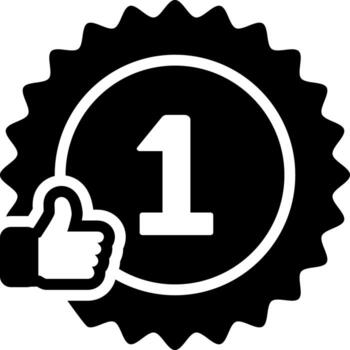 solid icon for rank vector