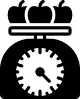 solid icon for read scale vector