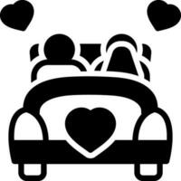 solid icon for married vector