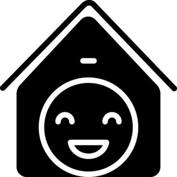 solid icon for satisfaction vector