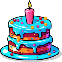 cumpleaños pastel aislado png