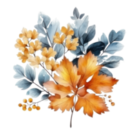 aquarelle coloré l'automne bouquet isolé png