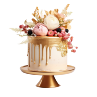 Elegant cake isolated png