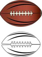 Rugby ball vector
