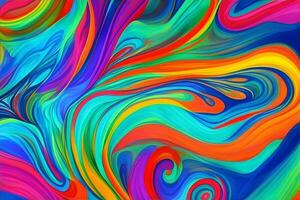 Abstract background with vibrant, swirling colors photo