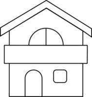 Buildings and modern city houses vector icons