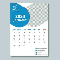 Modern Calendar Design And Template vector