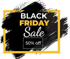 Black Friday sale inscription design template. Black Friday banner. Vector illustration