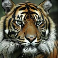 Head of sumateran tiger photo