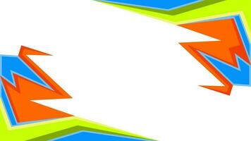 Abstract background design with sharp and colorful shapes vector