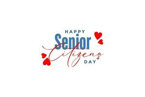 national senior citizens day ... vector